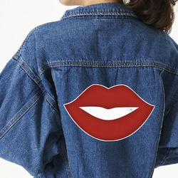 Lips (Pucker Up) Twill Iron On Patch - Custom Shape - 3XL