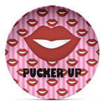 Lips (Pucker Up) Microwave Safe Plastic Plate - Composite Polymer