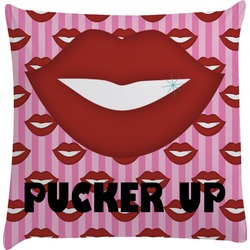 Lips (Pucker Up) Decorative Pillow Case