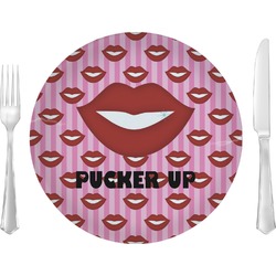 Lips (Pucker Up) Glass Lunch / Dinner Plate 10"