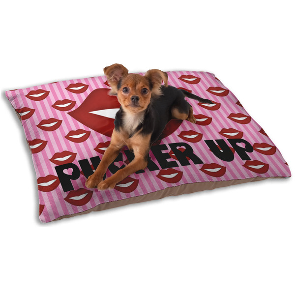 Custom Lips (Pucker Up) Dog Bed - Small