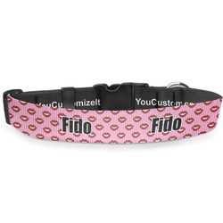 Lips (Pucker Up) Deluxe Dog Collar - Toy (6" to 8.5")