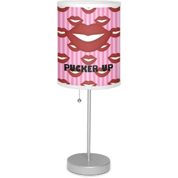 Lips (Pucker Up) 7" Drum Lamp with Shade Linen