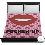 Lips (Pucker Up) Duvet Cover - Full / Queen