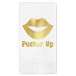 Lips (Pucker Up) Guest Napkins - Foil Stamped