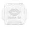 Lips (Pucker Up) Glass Cake Dish - FRONT (8x8)