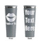 Lips (Pucker Up) Grey RTIC Everyday Tumbler - 28 oz. - Front and Back