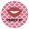 Lips (Pucker Up) Icing Circle - Medium - Single