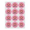 Lips (Pucker Up) Icing Circle - Small - Set of 12