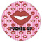 Lips (Pucker Up) Icing Circle - Small - Single