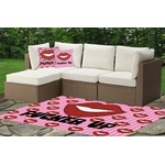 Lips (Pucker Up) Indoor / Outdoor Rug - Custom Size