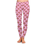 Lips (Pucker Up) Ladies Leggings - Medium