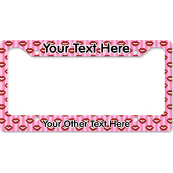 Lips (Pucker Up) License Plate Frame - Style B
