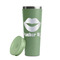 Lips (Pucker Up) Light Green RTIC Everyday Tumbler - 28 oz. - Lid Off