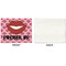 Lips (Pucker Up) Linen Placemat - APPROVAL Single (single sided)