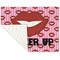 Lips (Pucker Up) Linen Placemat - Folded Corner (single side)