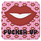 Lips (Pucker Up)  Memory Foam Bath Mat 48 X 48