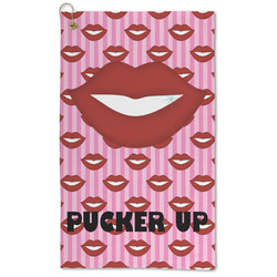 Lips (Pucker Up) Microfiber Golf Towel - Large