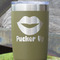 Lips (Pucker Up) Olive Polar Camel Tumbler - 20oz - Close Up