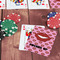 Lips (Pucker Up) On Table with Poker Chips