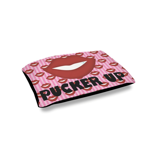 Custom Lips (Pucker Up) Outdoor Dog Bed - Small