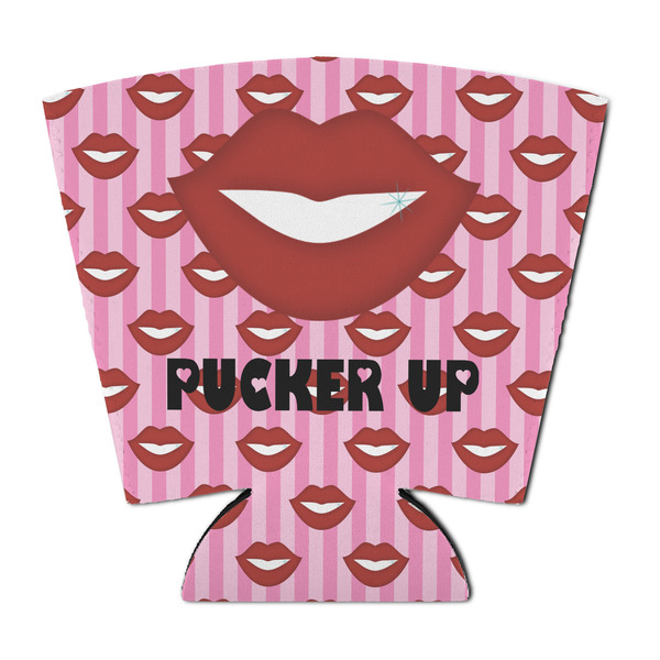 Custom Lips (Pucker Up) Party Cup Sleeve - with Bottom