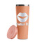 Lips (Pucker Up) Peach RTIC Everyday Tumbler - 28 oz. - Lid Off