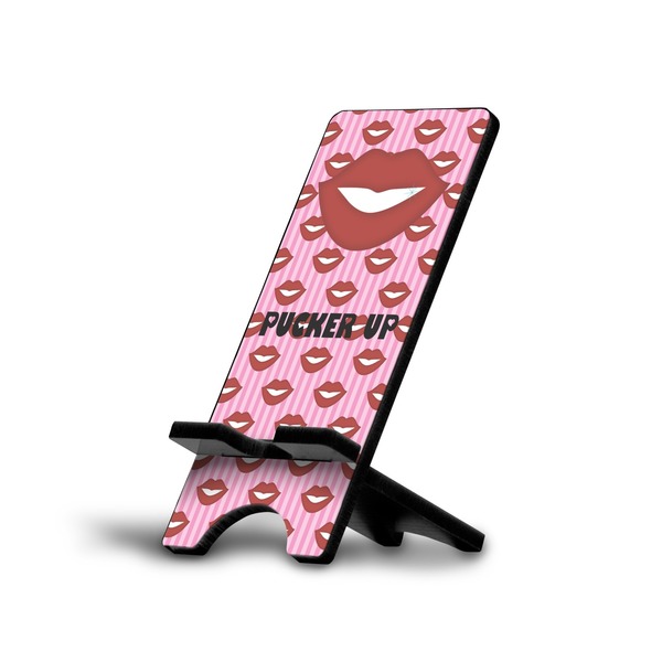 Custom Lips (Pucker Up) Cell Phone Stand (Small)