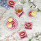 Lips (Pucker Up) Plastic Party Appetizer & Dessert Plates - In Context