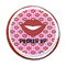 Lips (Pucker Up) Printed Icing Circle - Medium - On Cookie