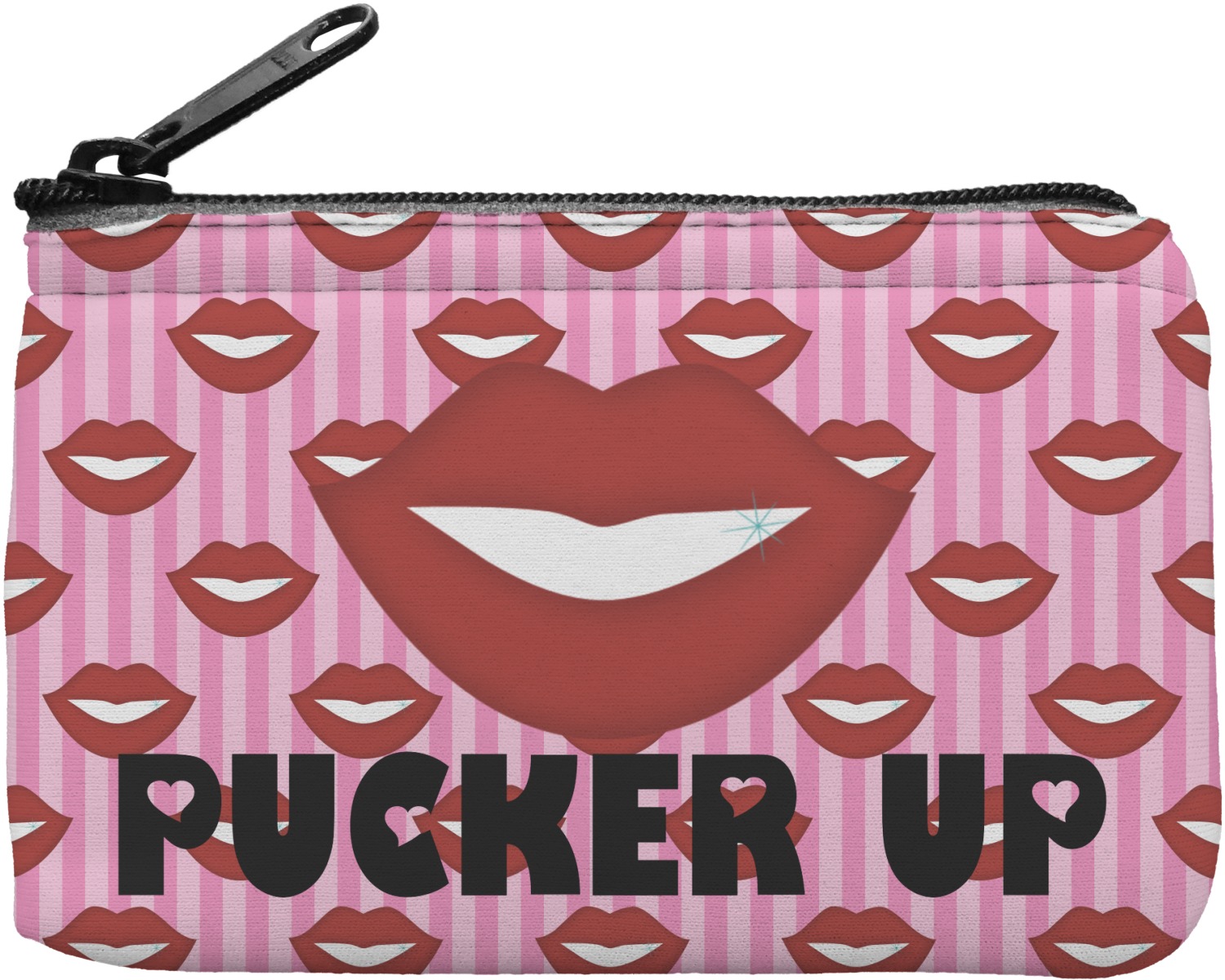 Lips (Pucker Up) Rectangular Coin Purse - YouCustomizeIt