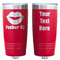 Lips (Pucker Up) Red Polar Camel Tumbler - 20oz - Double Sided - Approval