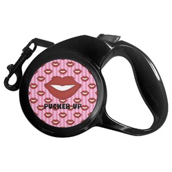 Lips (Pucker Up) Retractable Dog Leash - Small
