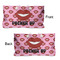 Lips (Pucker Up) Large Rope Tote - From & Back View