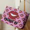 Lips (Pucker Up) Large Rope Tote - Life Style