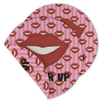 Lips (Pucker Up) Round Linen Placemat - Double Sided - Set of 4