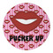 Lips (Pucker Up) Round Paper Coaster - Approval