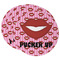 Lips (Pucker Up) Round Paper Coaster - Main