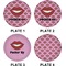 Lips (Pucker Up)  Set of Lunch / Dinner Plates (Approval)