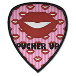 Lips (Pucker Up) Iron on Shield Patch A