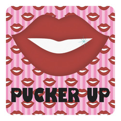 Lips (Pucker Up) Square Decal - Small