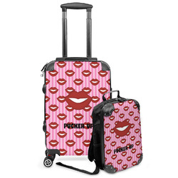 Lips (Pucker Up) Kids 2-Piece Luggage Set - Suitcase & Backpack