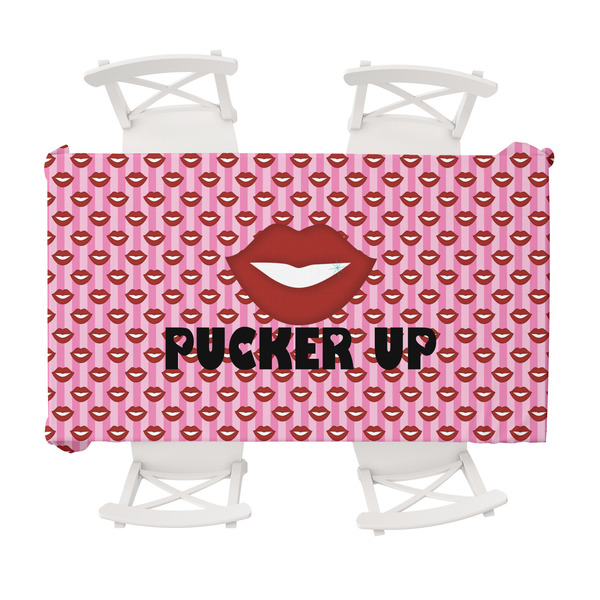 Custom Lips (Pucker Up) Tablecloth - 58"x102"