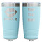 Lips (Pucker Up) Teal Polar Camel Tumbler - 20oz -Double Sided - Approval