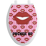 Lips (Pucker Up) Toilet Seat Decal - Elongated