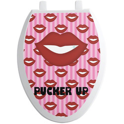 Lips (Pucker Up) Toilet Seat Decal - Elongated