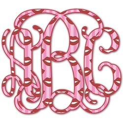 Lips (Pucker Up) Monogram Decal - Small