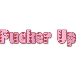 Lips (Pucker Up) Name/Text Decal - Small