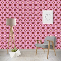 Lips (Pucker Up) Wallpaper & Surface Covering (Peel & Stick - Repositionable)