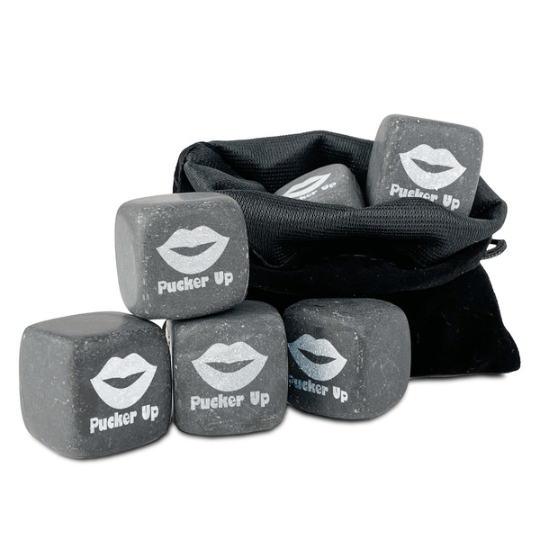 Custom Lips (Pucker Up) Whiskey Stone Set - Set of 9